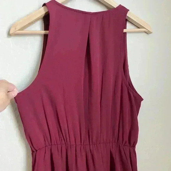 A New Day Wrap Front Dress Wine Red Size Small - Picture 7 of 8